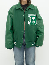 Load image into Gallery viewer, Vintage x Green &#39;B&#39; Wool Varsity Jacket (M-XL)