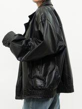 Load image into Gallery viewer, Vintage x SEARS Made in Canada x Black Leather Bomber (XS-L)