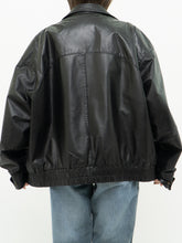 Load image into Gallery viewer, Vintage x SEARS Made in Canada x Black Leather Bomber (XS-L)