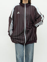 Load image into Gallery viewer, ADIDAS x Burgundy &amp; Baby Blue Track Jacket (M-3XL)