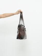 Load image into Gallery viewer, Vintage x NINE WEST Brown Faux Leather Croc Purse