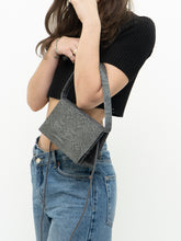 Load image into Gallery viewer, Vintage x Faux Leather Grey Snakeskin Purse