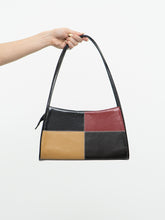 Load image into Gallery viewer, Vintage x Black, Beige Red Colourblock Purse
