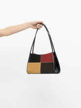 Load image into Gallery viewer, Vintage x Black, Beige Red Colourblock Purse