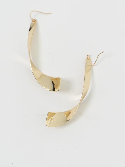 RLM SOHO x Gold Plated Twist Drop Earrings