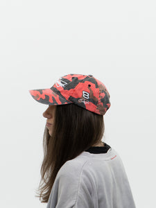 Vintage x BUDWEISER x NASCAR Red Camo Faded Hat