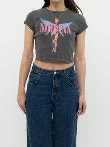 Modern x HM Nirvana Grey Cropped Tee (XS)