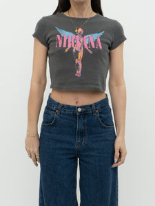 Modern x HM Nirvana Grey Cropped Tee (XS)