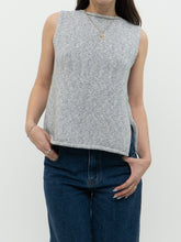 Load image into Gallery viewer, Vintage x Made in Thailand x Heathered Baby Blue Cotton Knit Tank (XS, S)