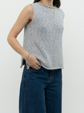 Load image into Gallery viewer, Vintage x Made in Thailand x Heathered Baby Blue Cotton Knit Tank (XS, S)