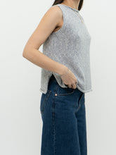 Load image into Gallery viewer, Vintage x Made in Thailand x Heathered Baby Blue Cotton Knit Tank (XS, S)