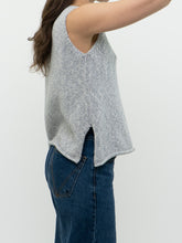 Load image into Gallery viewer, Vintage x Made in Thailand x Heathered Baby Blue Cotton Knit Tank (XS, S)