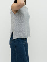 Load image into Gallery viewer, Vintage x Made in Thailand x Heathered Baby Blue Cotton Knit Tank (XS, S)