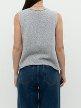 Load image into Gallery viewer, Vintage x Made in Thailand x Heathered Baby Blue Cotton Knit Tank (XS, S)
