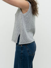 Load image into Gallery viewer, Vintage x Made in Thailand x Heathered Baby Blue Cotton Knit Tank (XS, S)