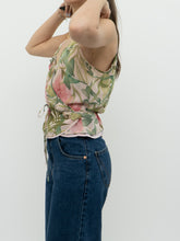 Load image into Gallery viewer, Vintage x ANN TAYLOR Pink Floral Silk Wrap Top (S, M)