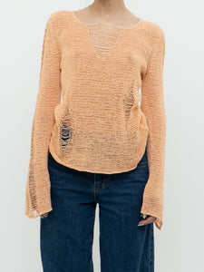 Vintage x FORNARI Pale Orange Knit Sweater (XS-S)