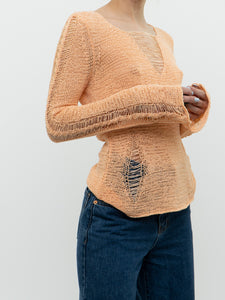 Vintage x FORNARI Pale Orange Knit Sweater (XS-S)