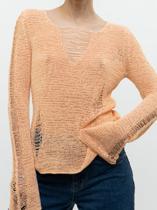 Vintage x FORNARI Pale Orange Knit Sweater (XS-S)