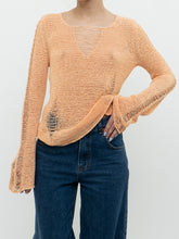 Load image into Gallery viewer, Vintage x FORNARI Pale Orange Knit Sweater (XS-S)