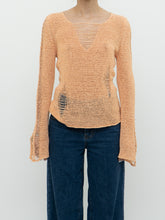 Load image into Gallery viewer, Vintage x FORNARI Pale Orange Knit Sweater (XS-S)