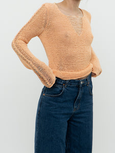 Vintage x FORNARI Pale Orange Knit Sweater (XS-S)