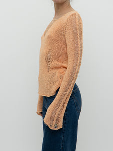 Vintage x FORNARI Pale Orange Knit Sweater (XS-S)