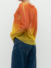 Load image into Gallery viewer, Vintage x Made in Italy x Orange, Yellow Mesh Cover Up Top (XS-M)