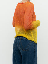 Load image into Gallery viewer, Vintage x Made in Italy x Orange, Yellow Mesh Cover Up Top (XS-M)