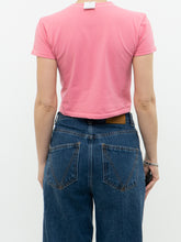 Load image into Gallery viewer, Vintage x Made in Italy x BANANA REPUBLIC Coral Pink Cropped Butterfly Tee (XS, S)