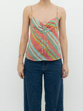 Load image into Gallery viewer, Vintage x Colourful Floral Cinched Tank (XS, S)