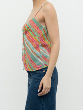Load image into Gallery viewer, Vintage x Colourful Floral Cinched Tank (XS, S)