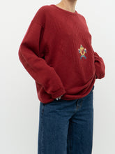 Load image into Gallery viewer, Vintage x Made in Scotland x Burgundy Wool &#39;Golf&#39; Sweater (XS-XL)