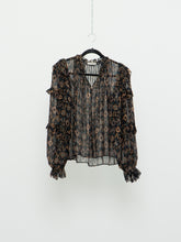 Load image into Gallery viewer, ULLA JOHNSON x Silk Patterned Bohemian Blouse (XS-M)