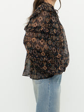 Load image into Gallery viewer, ULLA JOHNSON x Silk Patterned Bohemian Blouse (XS-M)