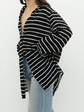 Load image into Gallery viewer, RALPH LAUREN x Lightweight B&amp;W Striped Coverup (XS-L)