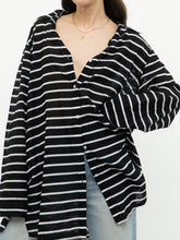 Load image into Gallery viewer, RALPH LAUREN x Lightweight B&amp;W Striped Coverup (XS-L)