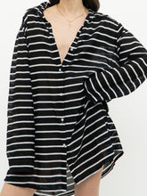 Load image into Gallery viewer, RALPH LAUREN x Lightweight B&amp;W Striped Coverup (XS-L)