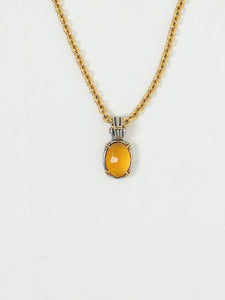 Vintage x D'ORLAN Chunky Gold-plated, Silver Plated Gem Necklace