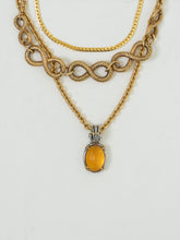 Load image into Gallery viewer, Vintage x D&#39;ORLAN Chunky Gold-plated, Silver Plated Gem Necklace