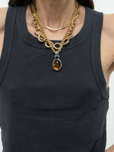 Load image into Gallery viewer, Vintage x D&#39;ORLAN Chunky Gold-plated, Silver Plated Gem Necklace