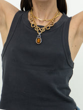 Load image into Gallery viewer, Vintage x D&#39;ORLAN Chunky Gold-plated, Silver Plated Gem Necklace