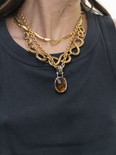 Load image into Gallery viewer, Vintage x D&#39;ORLAN Chunky Gold-plated, Silver Plated Gem Necklace