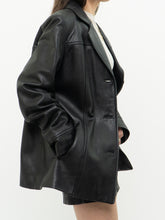 Load image into Gallery viewer, Vintage x JESSICA Black Buttoned Leather Jacket (XS-M)