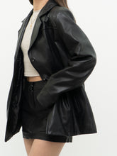 Load image into Gallery viewer, Vintage x JESSICA Black Buttoned Leather Jacket (XS-M)