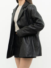 Load image into Gallery viewer, Vintage x JESSICA Black Buttoned Leather Jacket (XS-M)