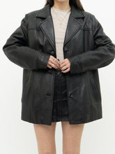 Load image into Gallery viewer, Vintage x JESSICA Black Buttoned Leather Jacket (XS-M)