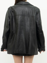 Load image into Gallery viewer, Vintage x JESSICA Black Buttoned Leather Jacket (XS-M)