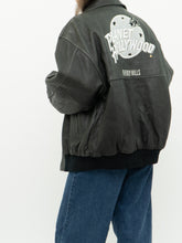 Load image into Gallery viewer, Vintage x PLANET HOLLYWOOD Beverly Hills Black Leather Bomber (S-L)