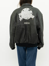 Load image into Gallery viewer, Vintage x PLANET HOLLYWOOD Beverly Hills Black Leather Bomber (S-L)